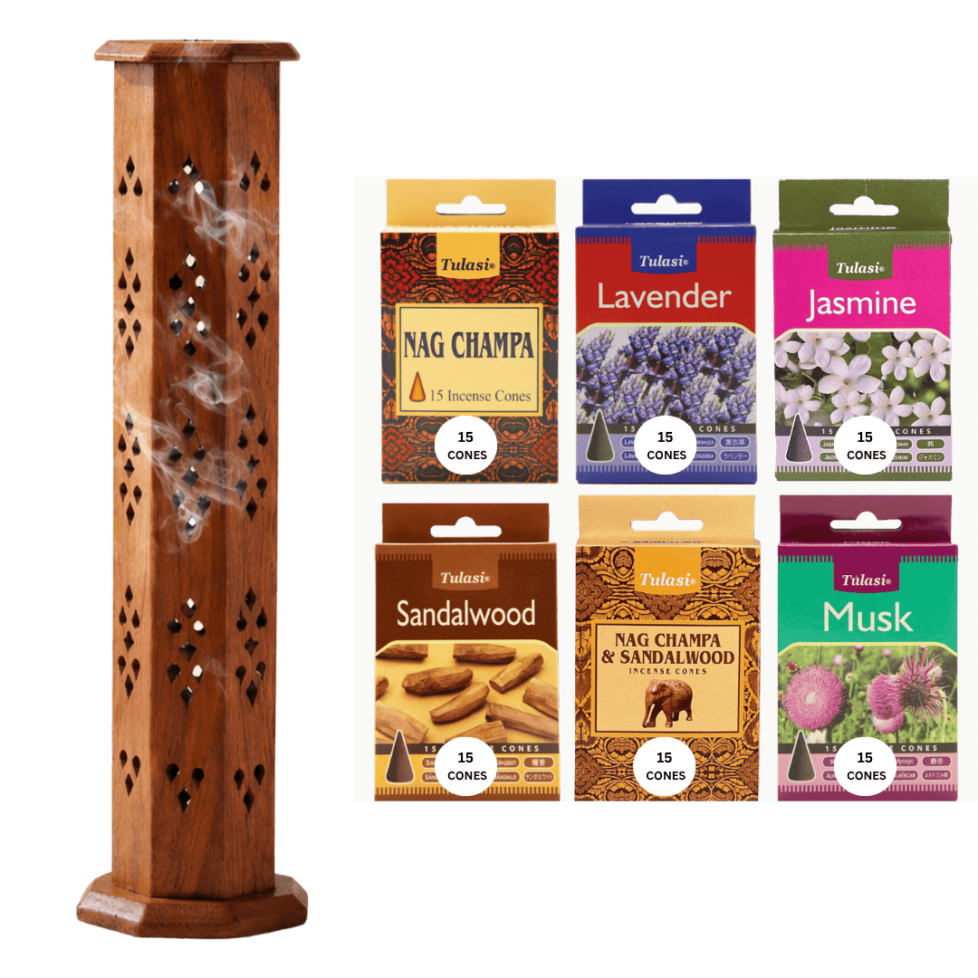 Wood holder + 90 cones