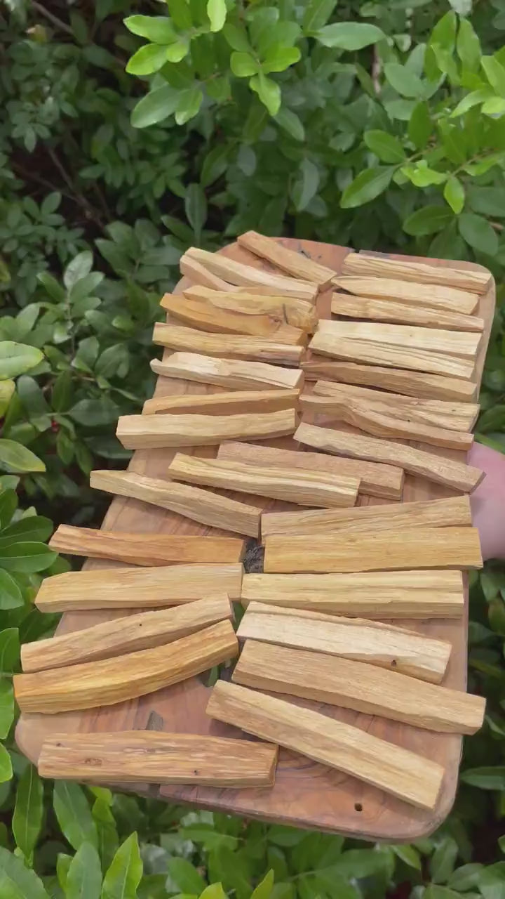 Load video: 5 Premium Palo Santo sticks