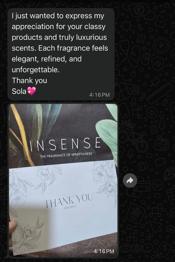 Customer message screenshot