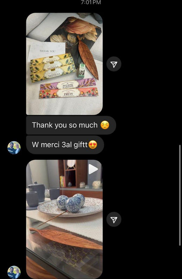Customer message screenshot